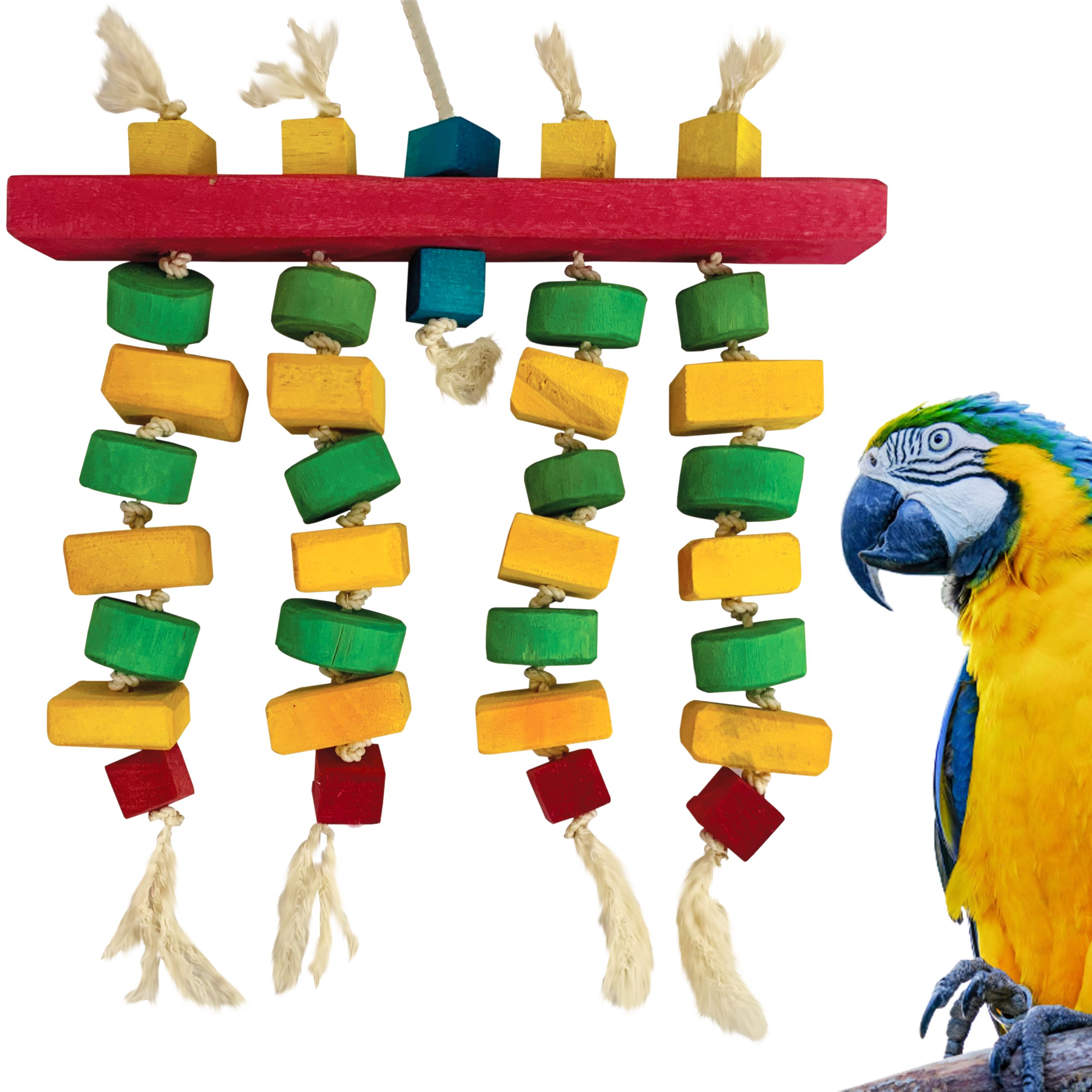 Macaw Cockatiels Heavy Duty Bird Cage Stand Toys Parakeet Small Cockatoo African Greys Stainless Steel Bell Bird Toys Chew Toy for Parrot 