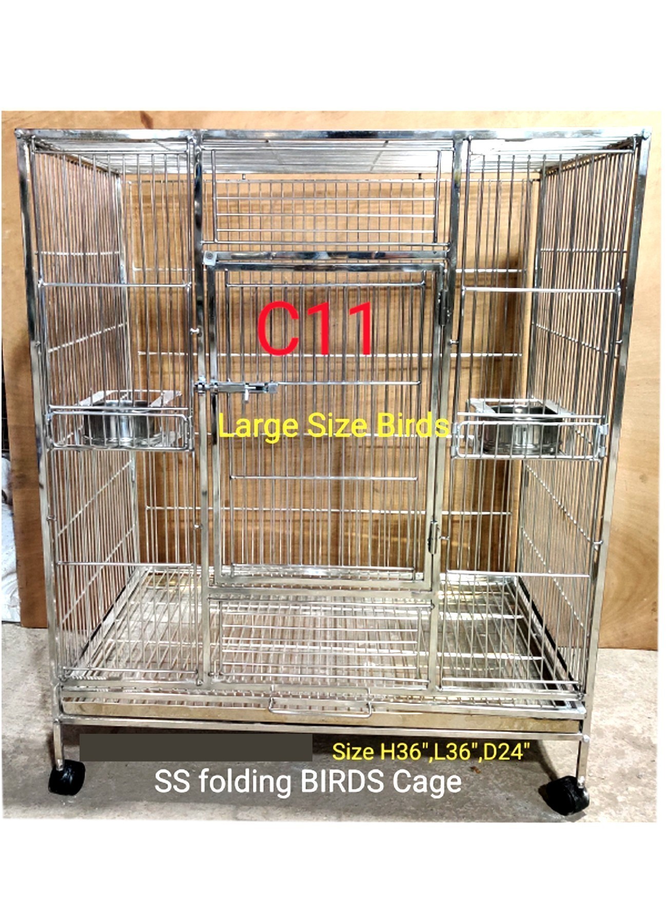Stainless Steel Cage-C11 – Parrot Dipankar Store