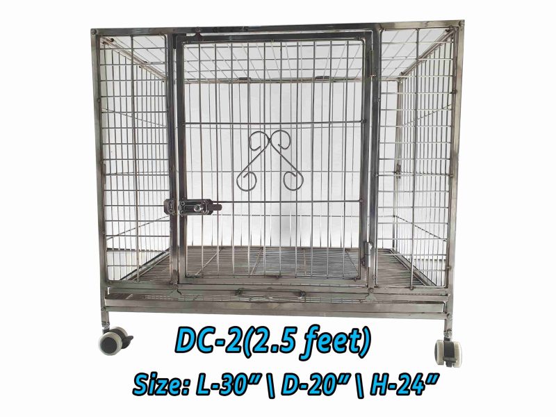 Stainless steel dog cage-2.5feet