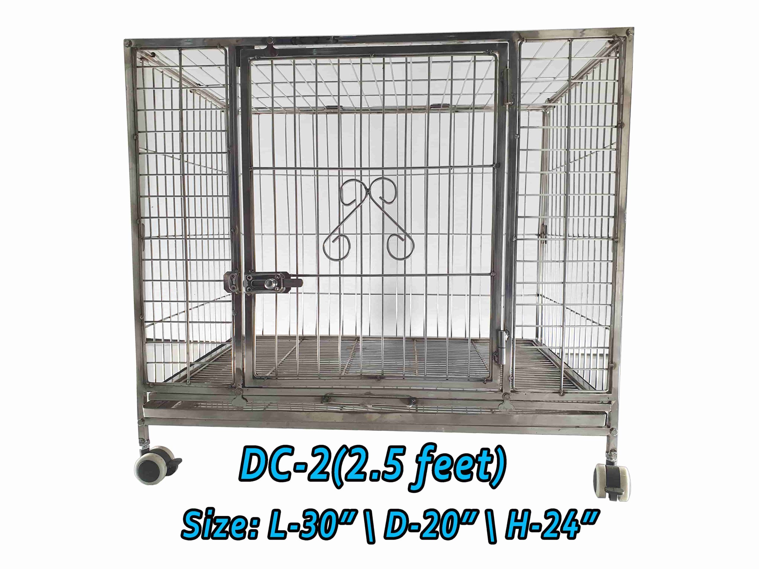 Stainless steel dog cage-2.5feet – Parrot Dipankar Store